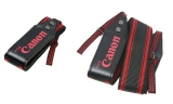 Černo červený stylový popruch pro Canon