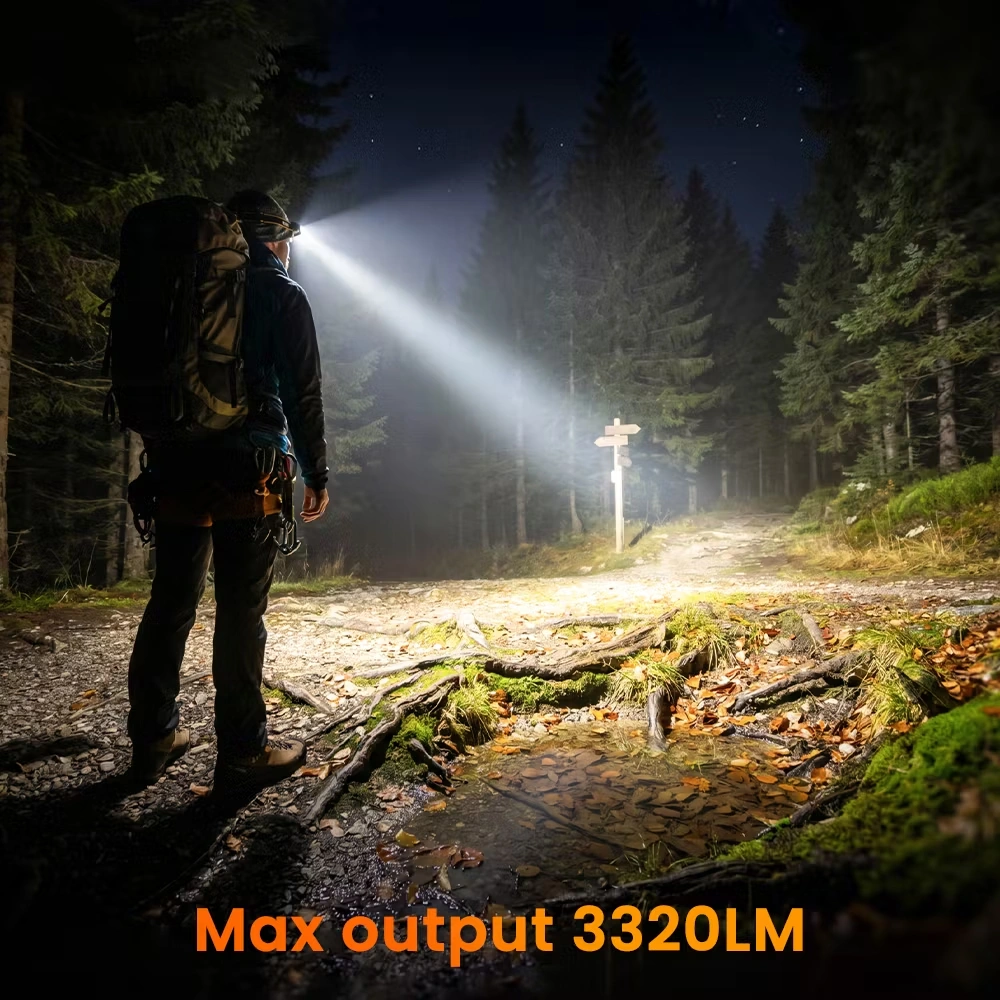 Nabíjecí čelovka Sofirn HS23, 3320 lumenů, s akumulátorem