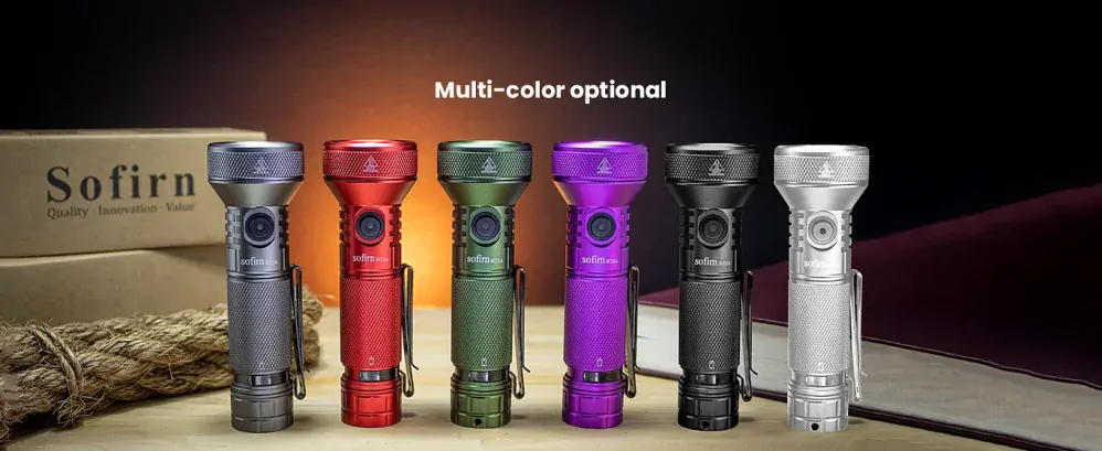 Nabíjecí svítilna Sofirn IF22A černá s funkcí powerbanky, 2100 lumenů s akumulátorem