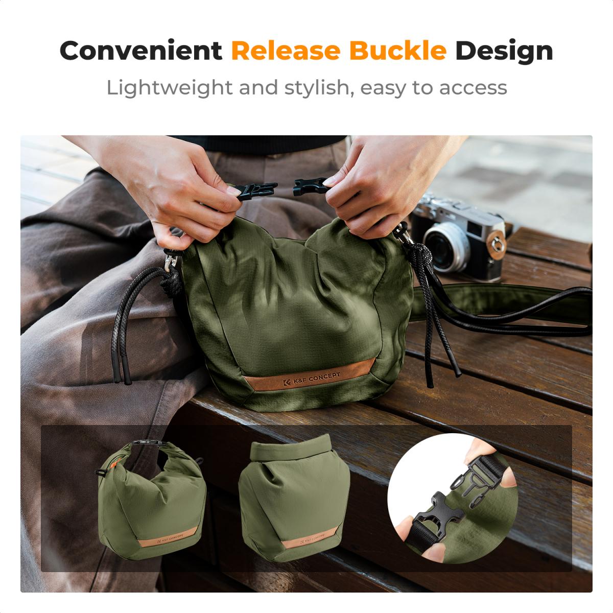 K&F Concept foto brašna Urban Wander U11 Sling Bag 5L zelená