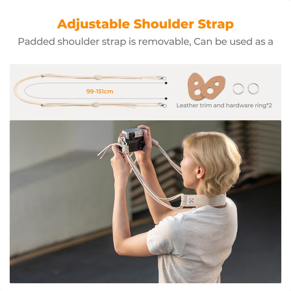 K&F Concept foto brašna Urban Wander U11 Sling Bag 5L bílá