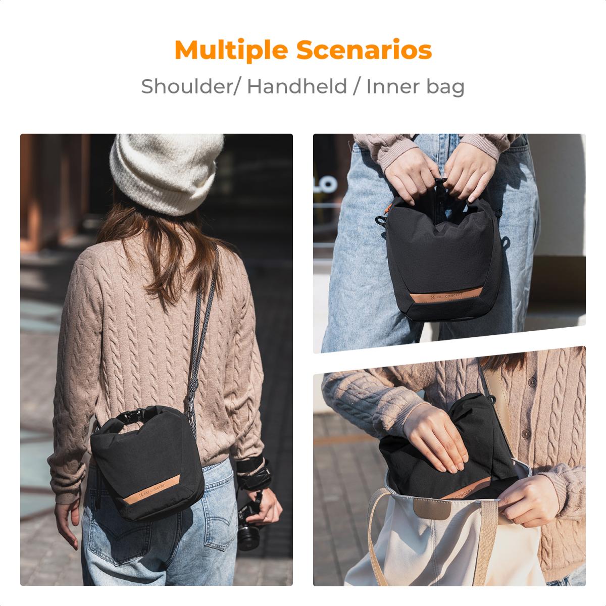 K&F Concept foto brašna Urban Wander U11 Sling Bag 5L černá