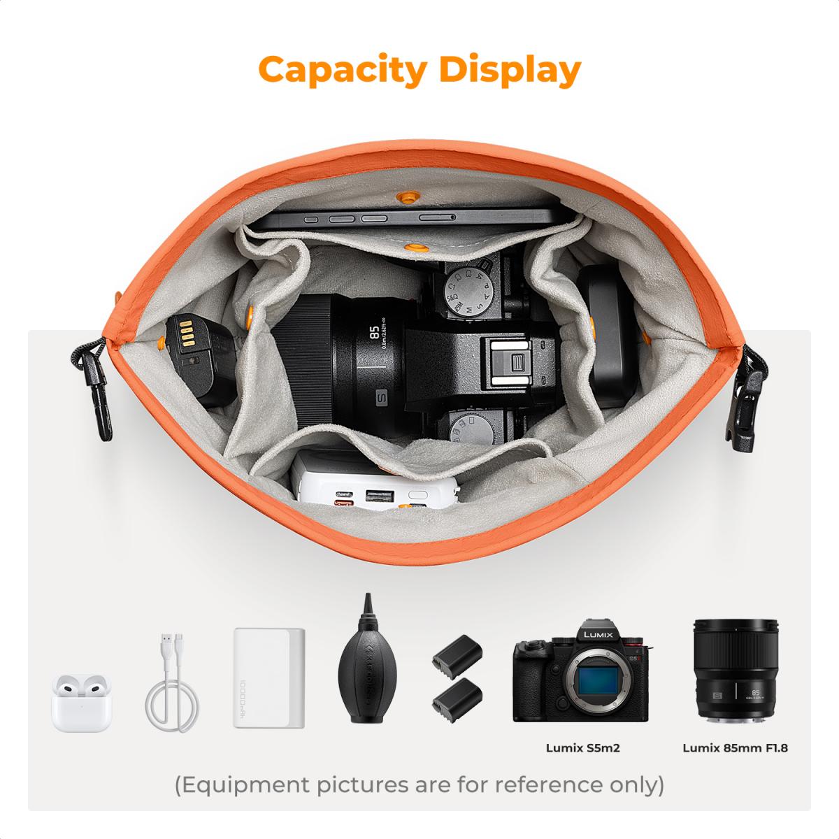 K&F Concept foto brašna Urban Wander U11 Sling Bag 5L oranžová