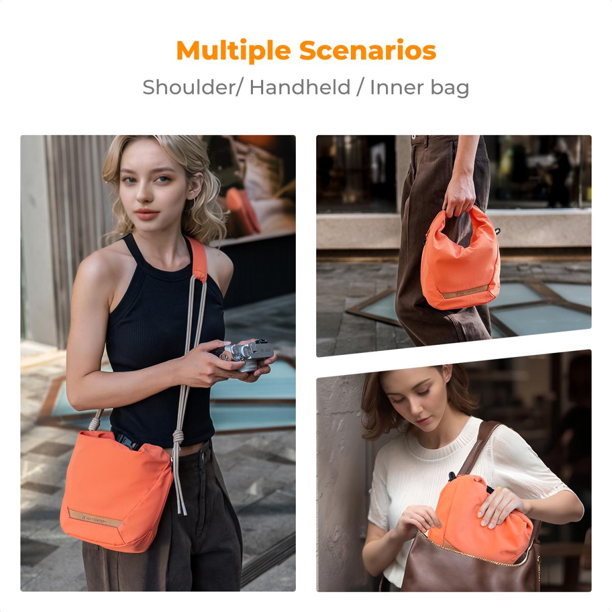 K&F Concept foto brašna Urban Wander U11 Sling Bag 5L oranžová