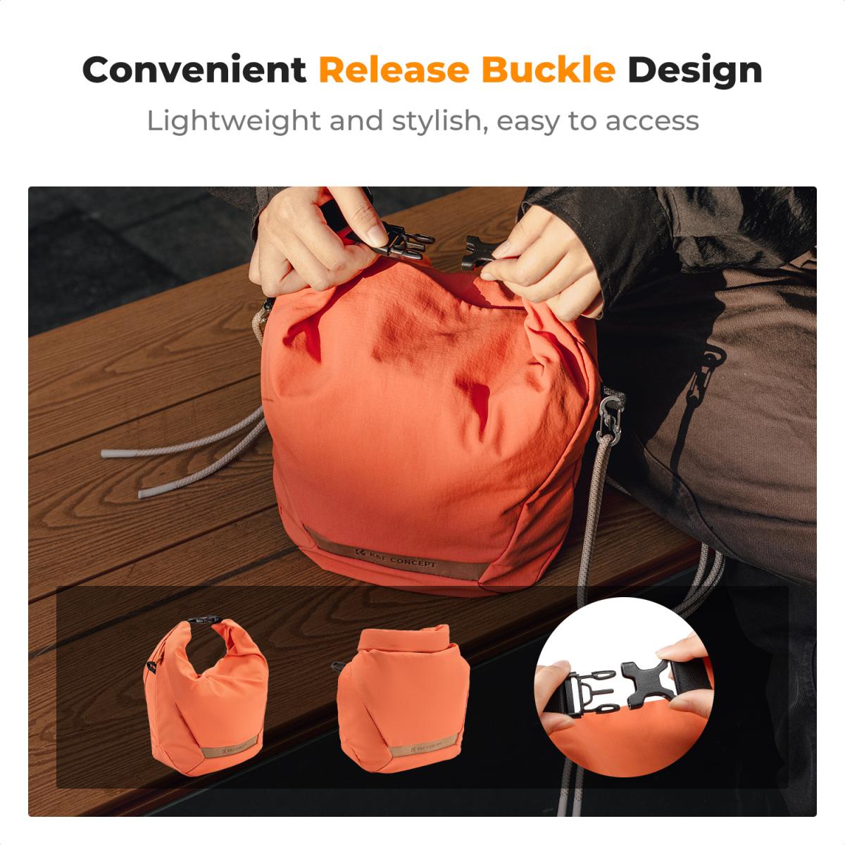 K&F Concept foto brašna Urban Wander U11 Sling Bag 5L oranžová