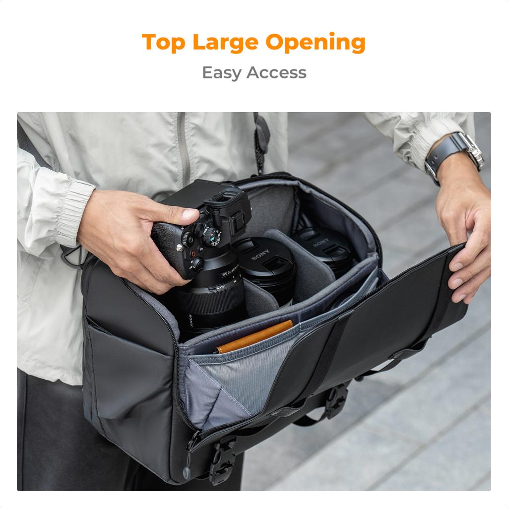 K&F Concept foto brašna Urban Wander U10 Sling Bag 10L černá