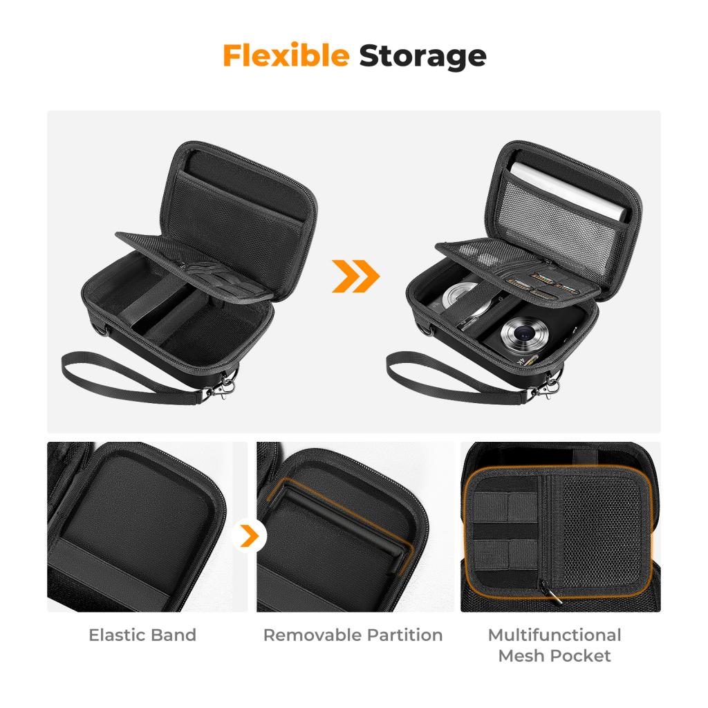 K&F Concept voděodolné pouzdro na fotoaparát Urban Wander 07 Sling bag 1L černá