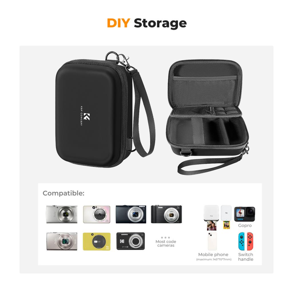 K&F Concept voděodolné pouzdro na fotoaparát Urban Wander 07 Sling bag 1L černá