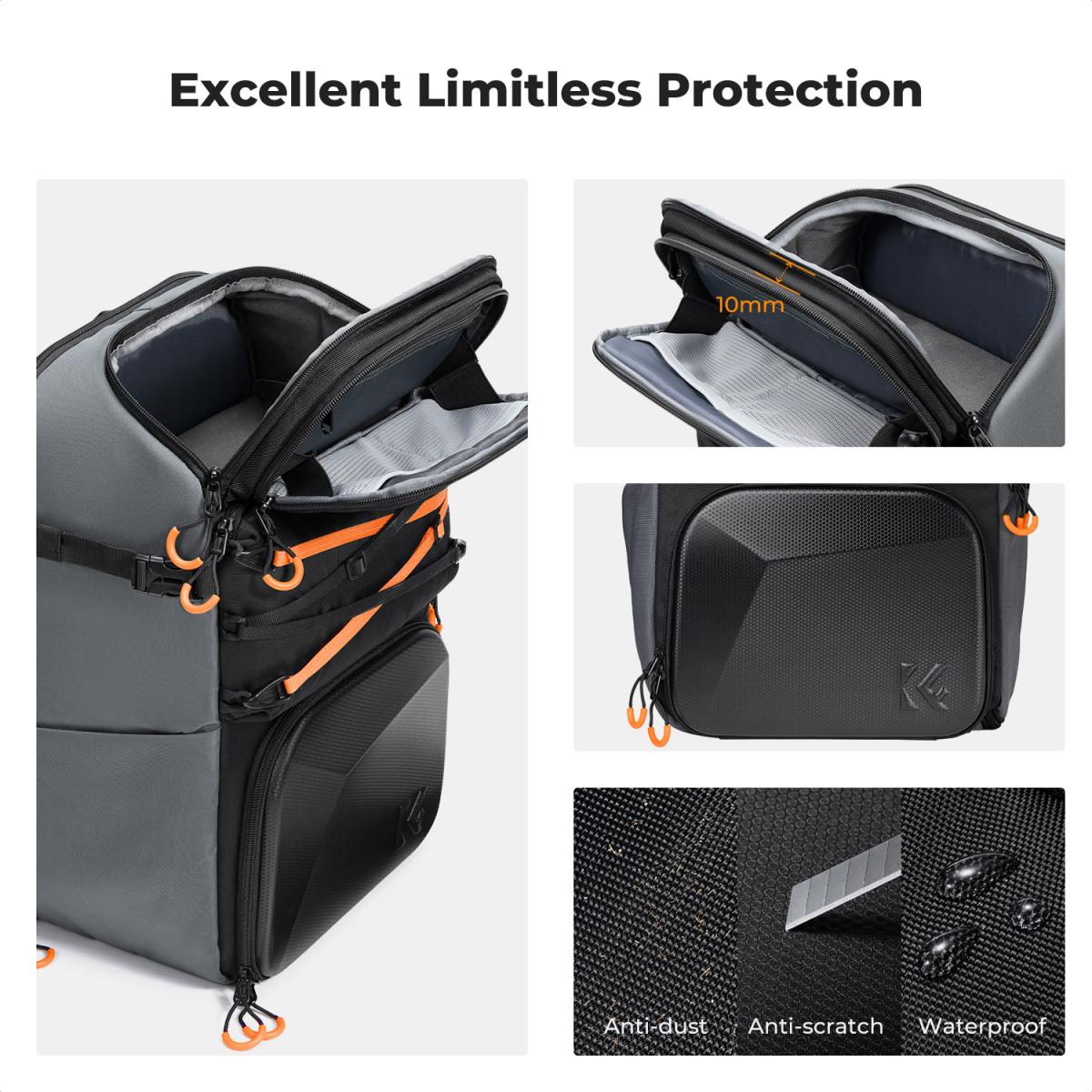 K&F Concept Prostorný Outdoor foto batoh 25L Star Wander 03