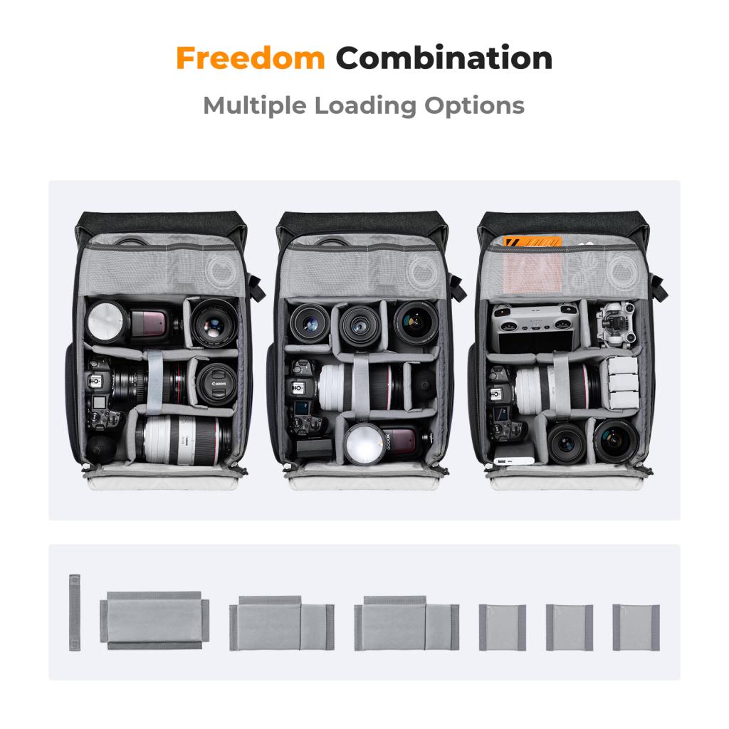 K&F Concept cestovní fotobatoh 20l KF13.066v14