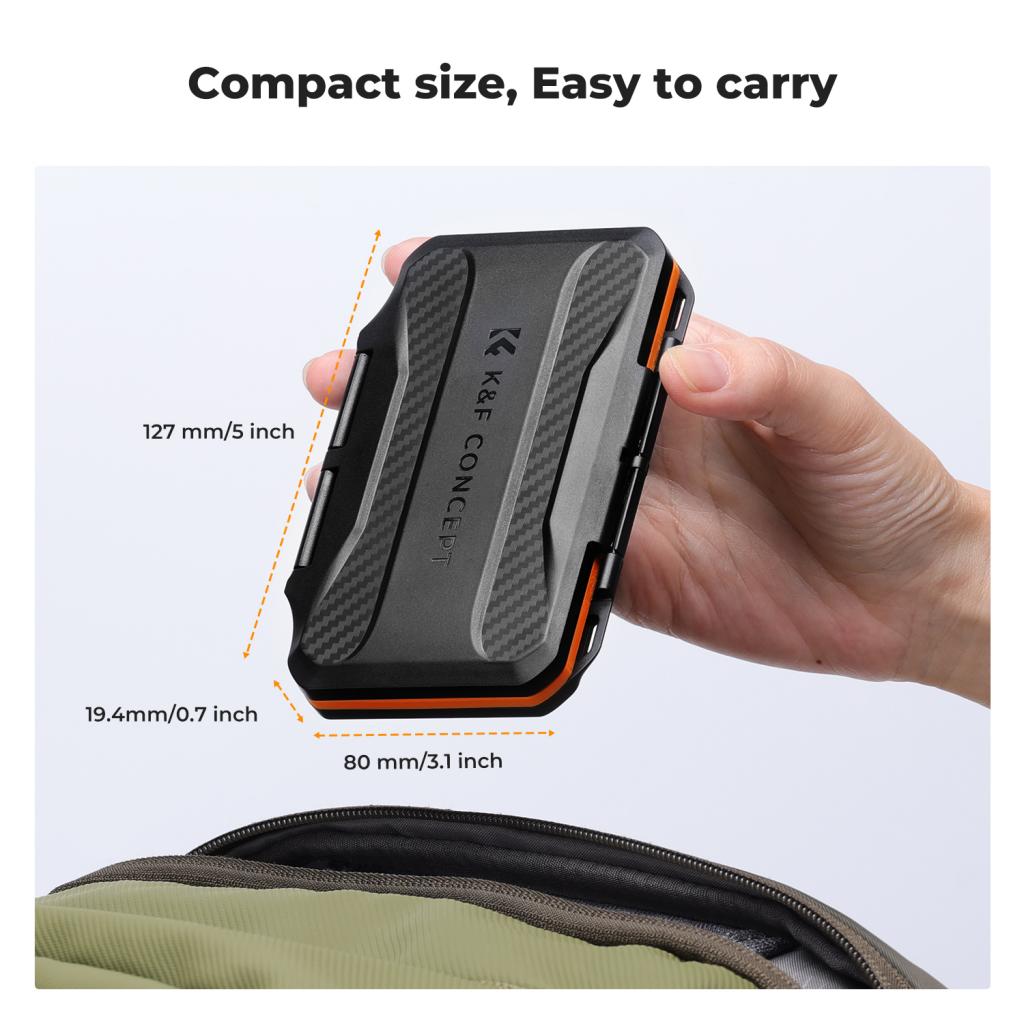K&F Concept pouzdro na paměťové karty s 6 přihrádkami