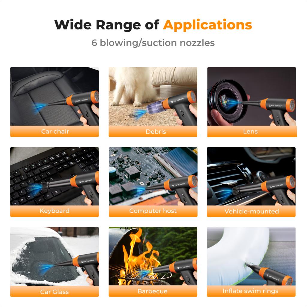 K&F Concept Elektrický vzduchový ofukovač 14v1