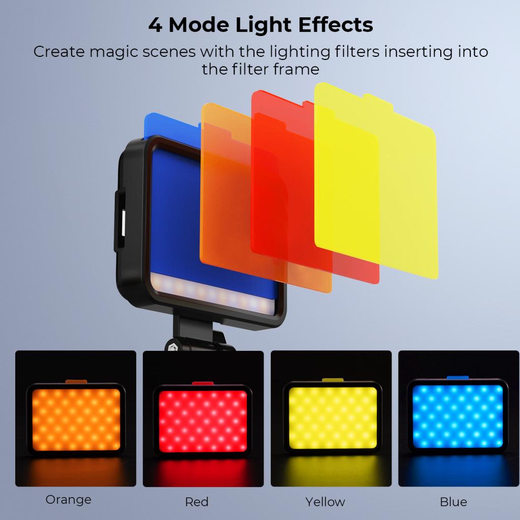 K&F Concept LED Video světlo s klipem