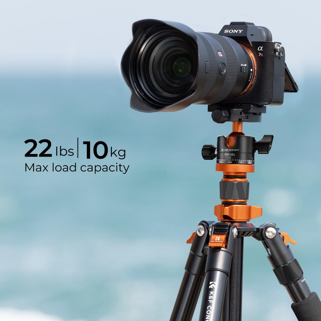 Kompaktní foto a video stativ s kulovou hlavou K&F Concept K255A4+BH-28L