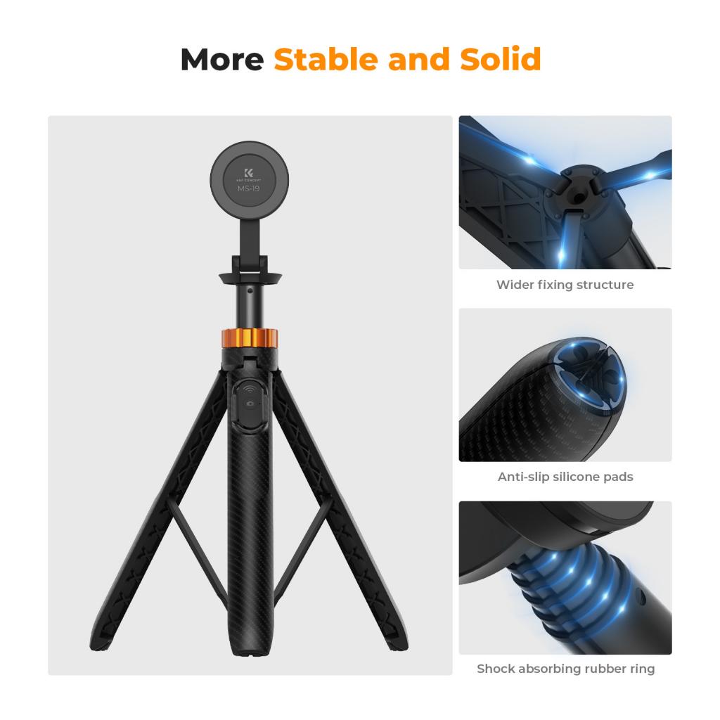 K&F Concept Magnetický selfie stativ MS19