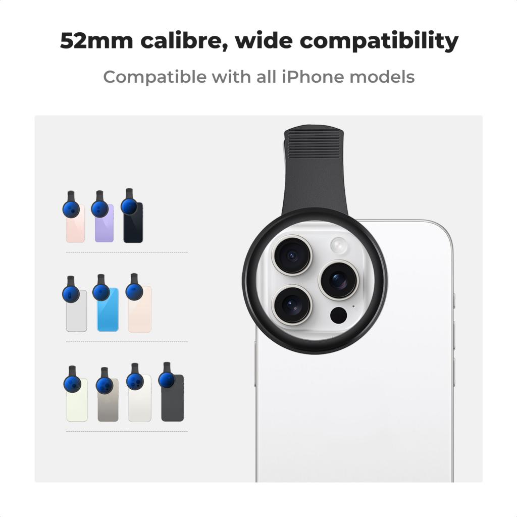 K&F Concept Proměnlivý ND filtr s klipem pro mobilní telefony