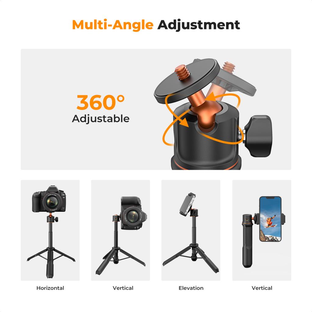 K&F Concept odolný multifunkční selfie stativ MS11