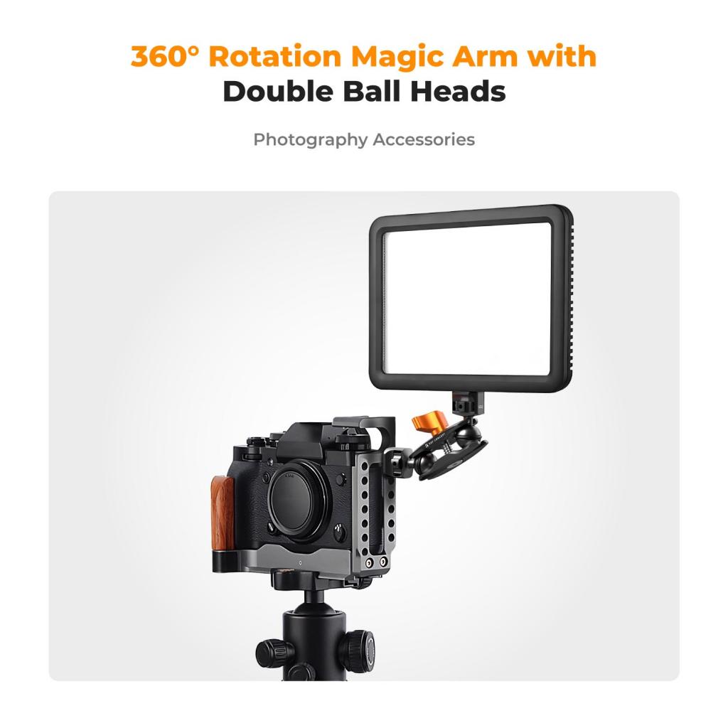 Krátký duální Magic Arm 1/4" K&F Concept MS14