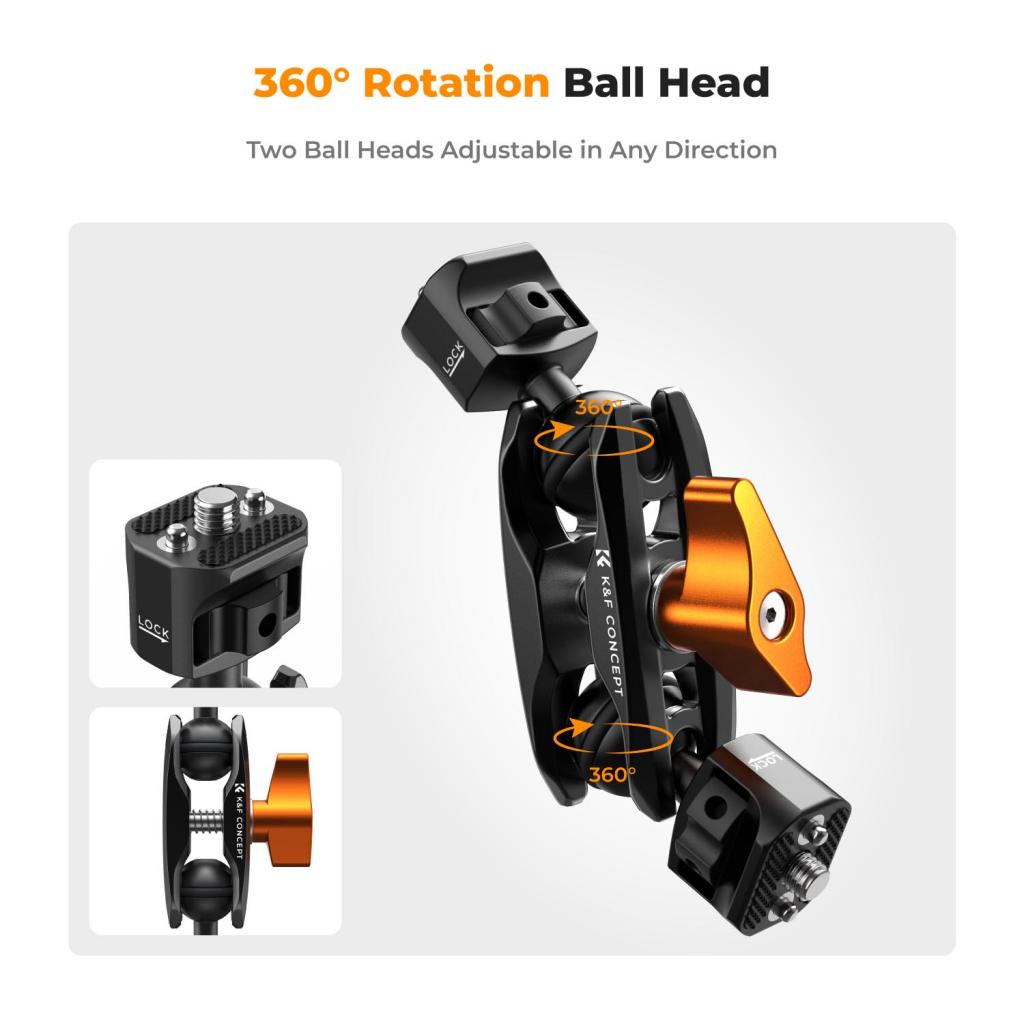 Krátký duální Magic Arm 1/4" K&F Concept MS14