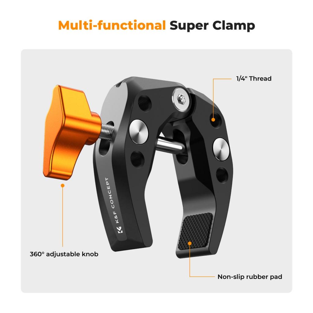 Kovová svorka super clamp K&F Concept MS15