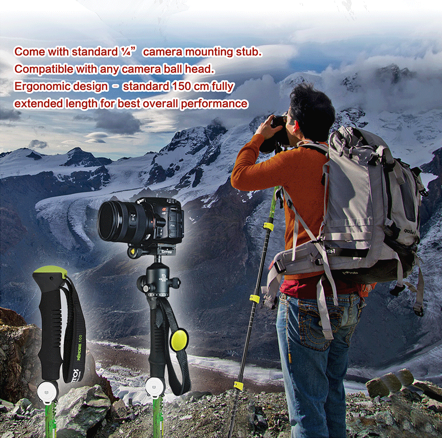 Giottos trekingový monopod s možností selfie tyče