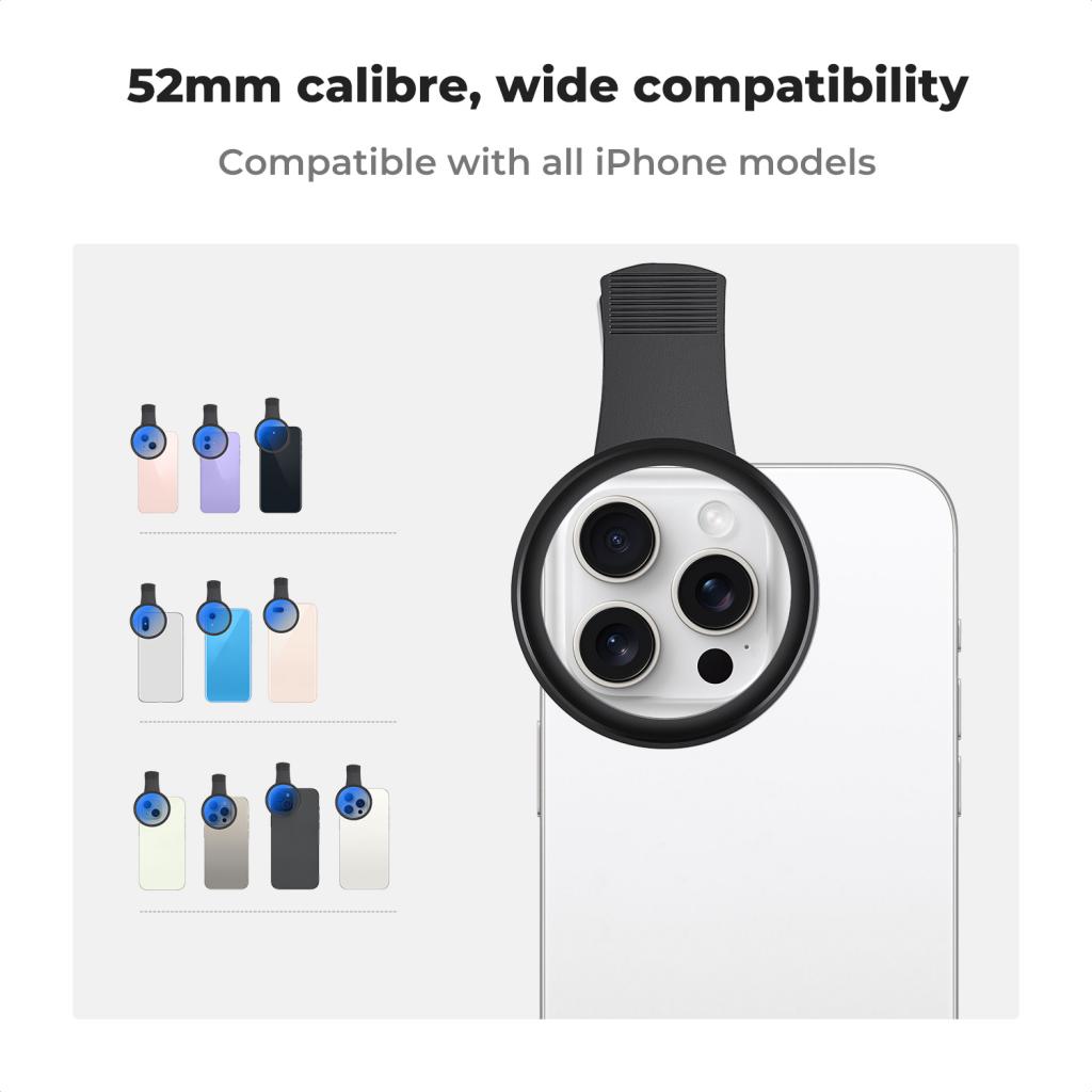 K&F Concept Polarizační CPL filtr s klipem pro mobilní telefony