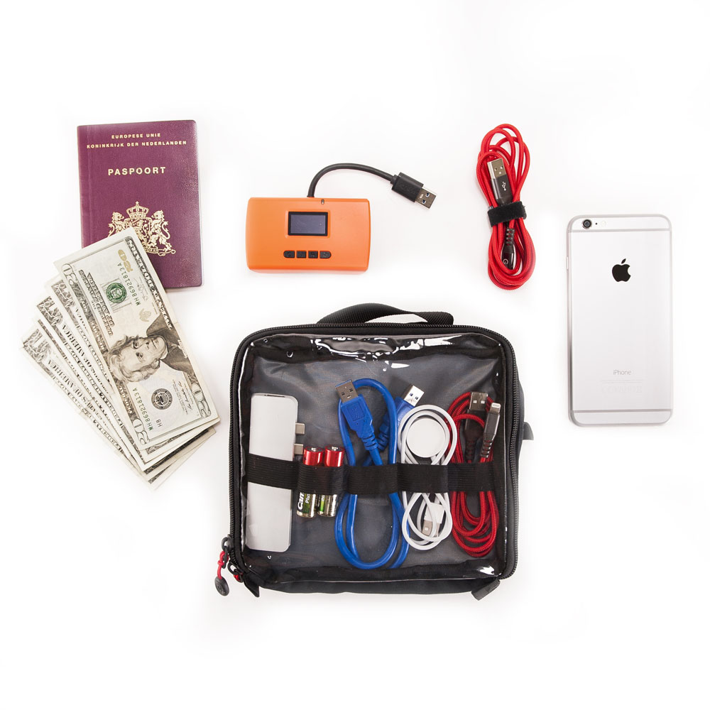 Organizér na kabely Caruba Cable Bag M double sided