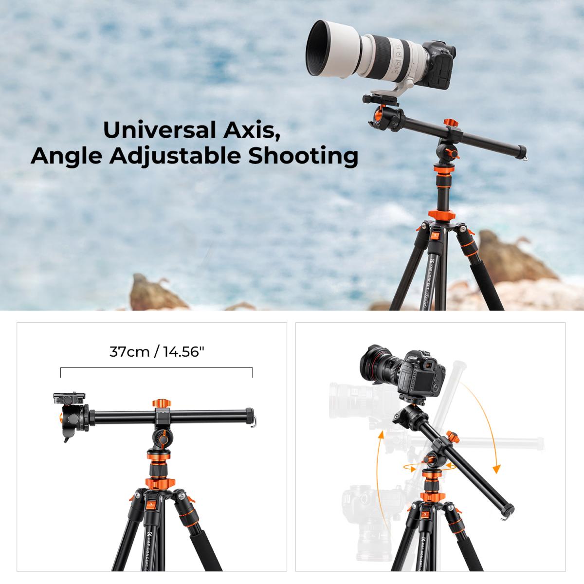 Pokročilý fotografický stativ K&F Concept K234A7+BH-28L