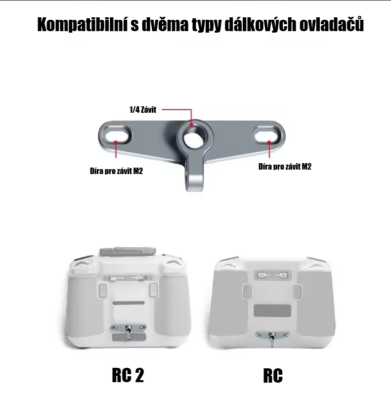 Stativový adaptér a držák popruhu pro ovladač DJI RC a RC2