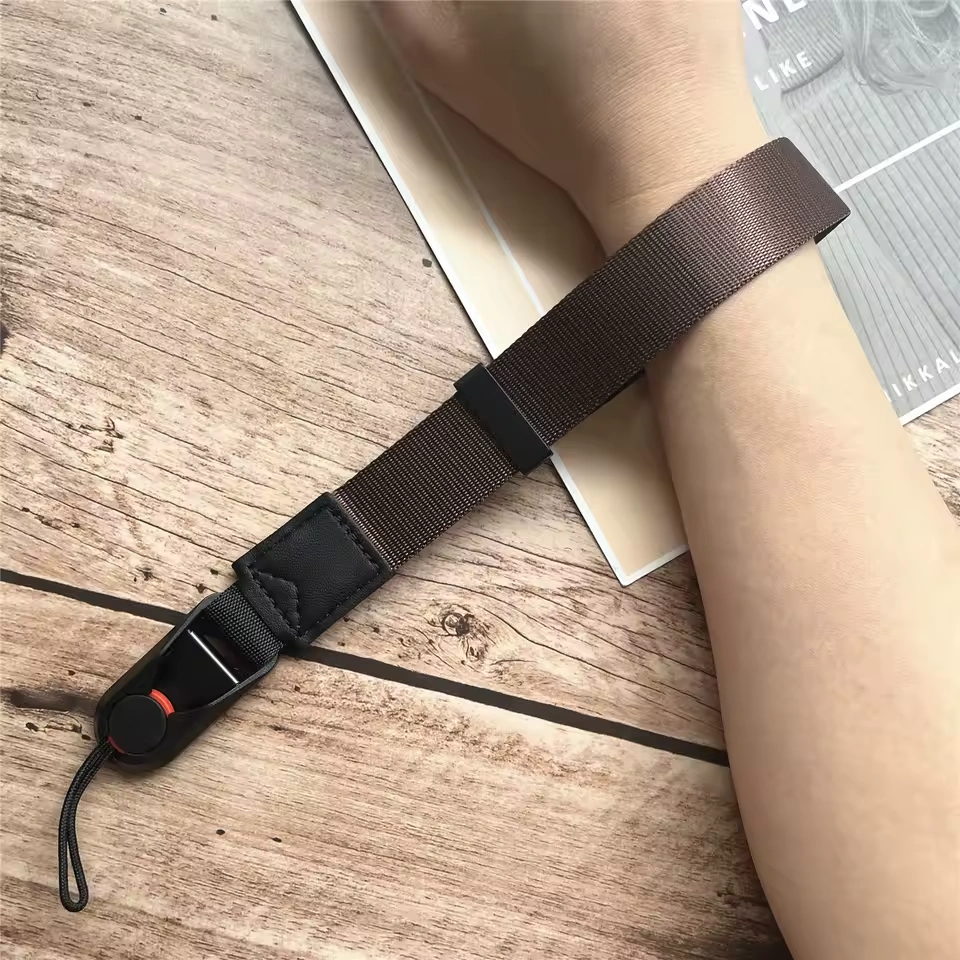 Univerzální poutko na ruku pro fotoaparát nebo telefon, s rychloupínáním, černý