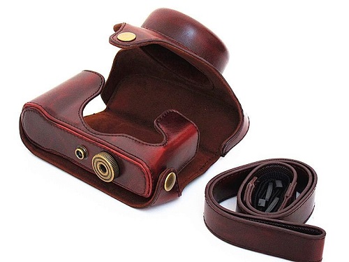 Kožené pouzdro pro FUJIFILM X30 černé