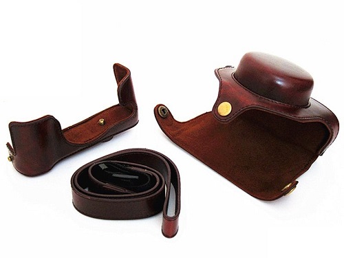 Kožené pouzdro pro FUJIFILM X30 černé