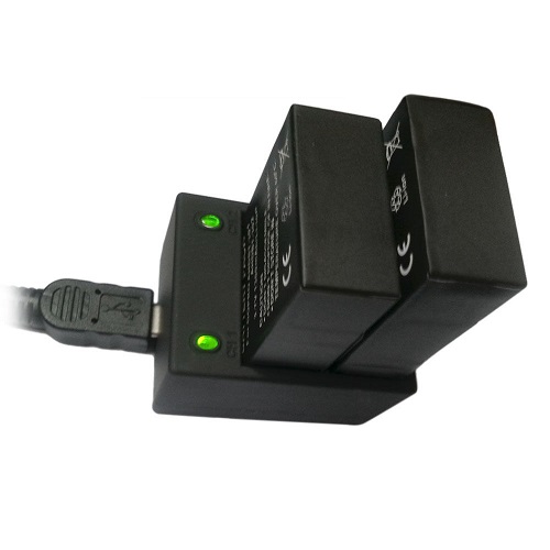 USB nabíječka pro 2 akumulátory pro kamery GoPro 4