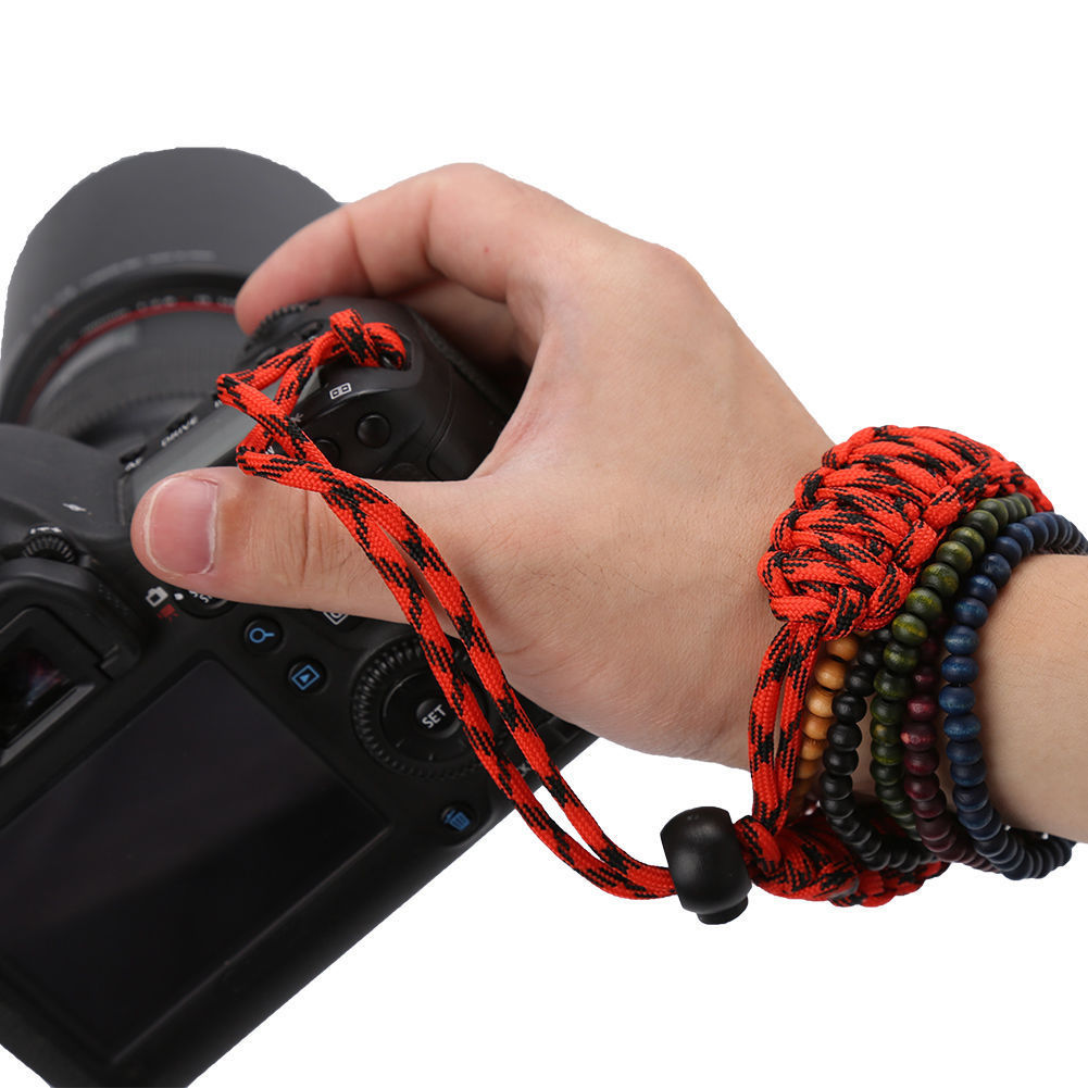 Bytelné poutko pro fotoaparát na ruku - pletené, zelené