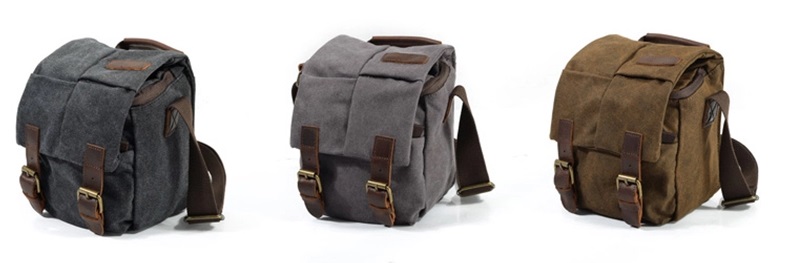 Plátěná Foto brašna VAGG šedá