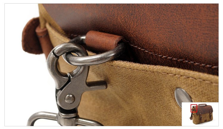 Kožená fotobrašna Vagabund Elegant green