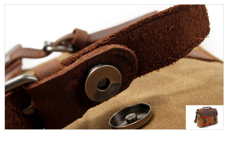 Kožená fotobrašna Vagabund Elegant green