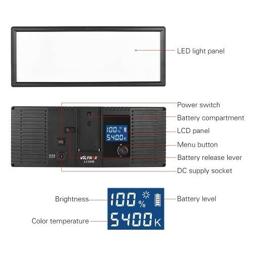 VILTROX L132T 3300K-5600K včetně napájecího zdroje