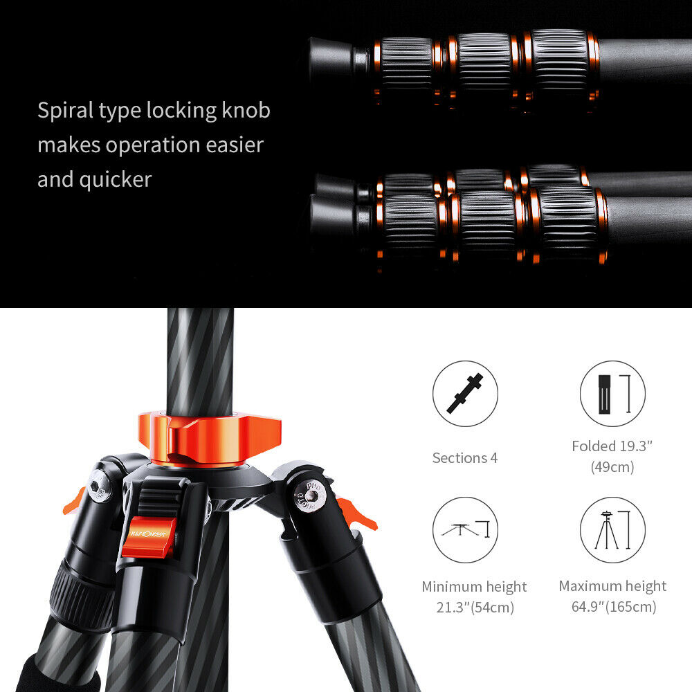 Cestovní karbonový stativ K&F Concept SA225C1