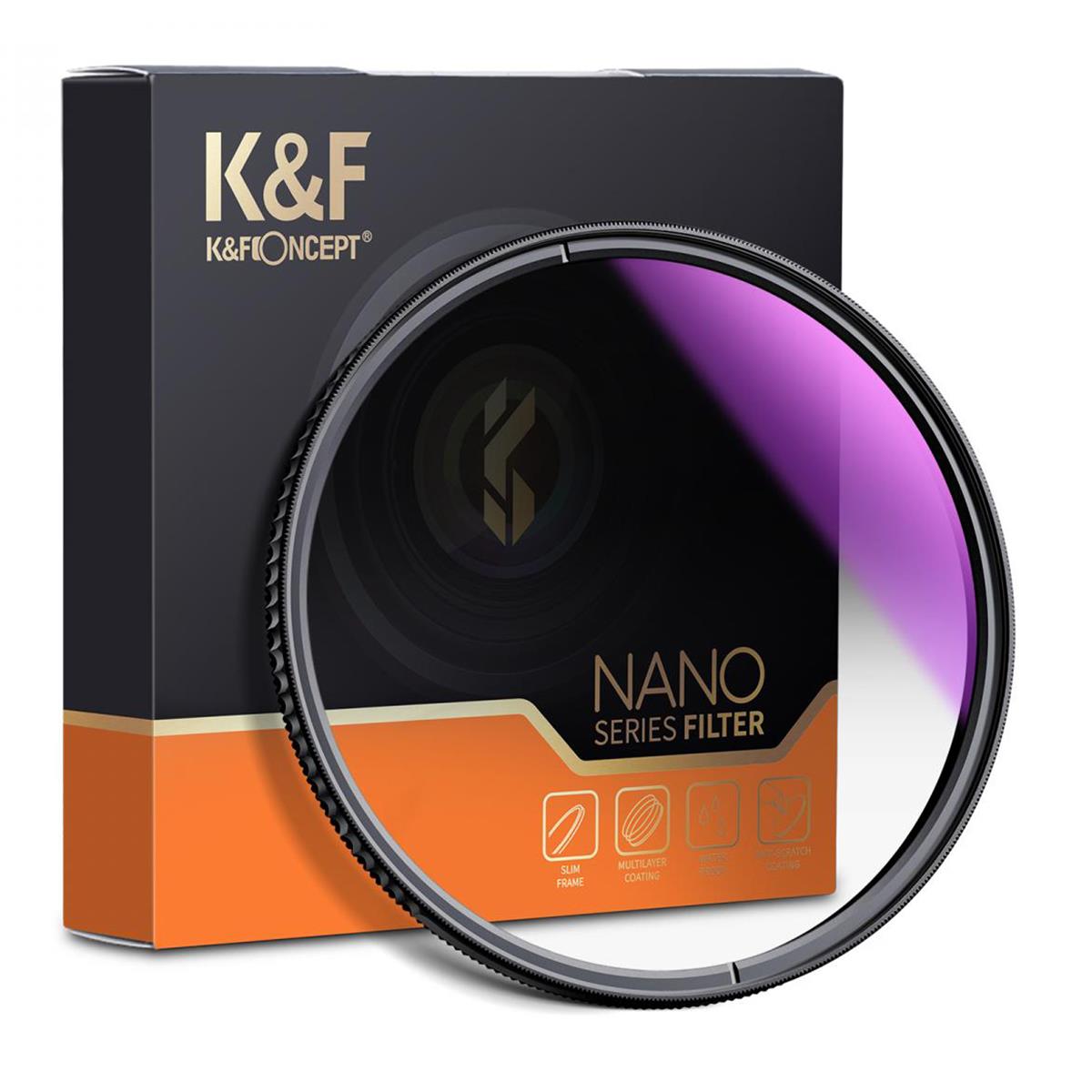 K&F Concept přechodový filtr MRC Nano-X Soft GND8 - 77 mm