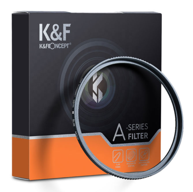K&F Concept MC UV SLIM filtr 40.5 mm, GREEN MULTI-COATED, GERMAN OPTICS