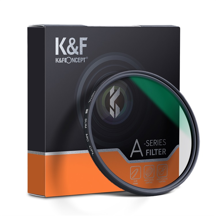K&F Concept MC CPL SLIM polarizační filtr green coated 77 mm