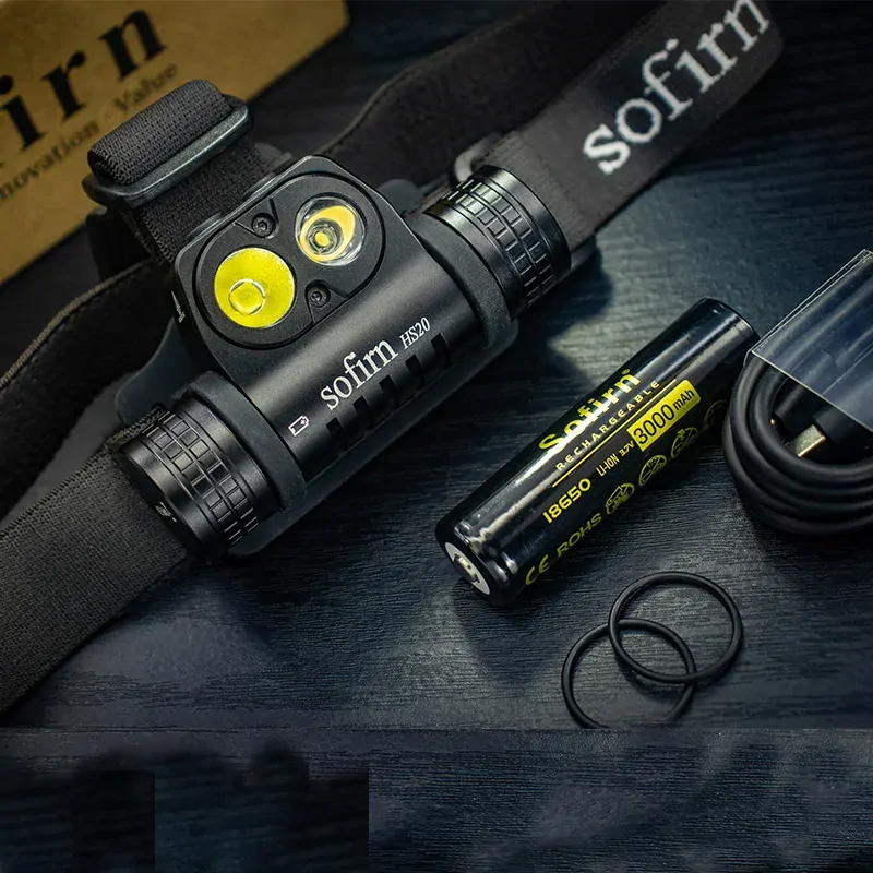 Nabíjecí čelovka Sofirn HS20 XHP50.2, 2700 lumenů, s akumulátorem