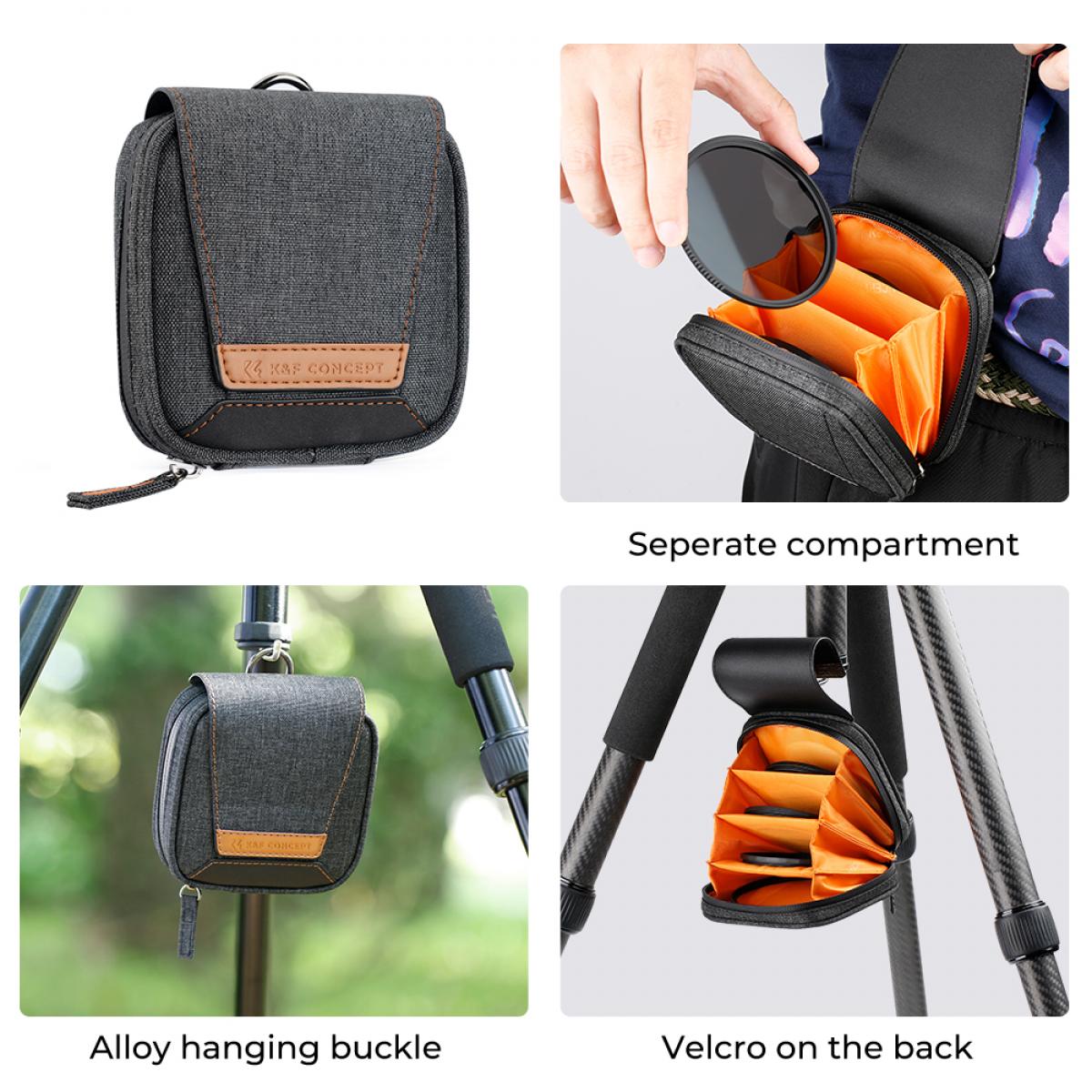 K&F Concept sada ND filtrů Nano-X MRC ND4 + ND8 + ND64 + ND1000 + pouzdro, průměr 52mm