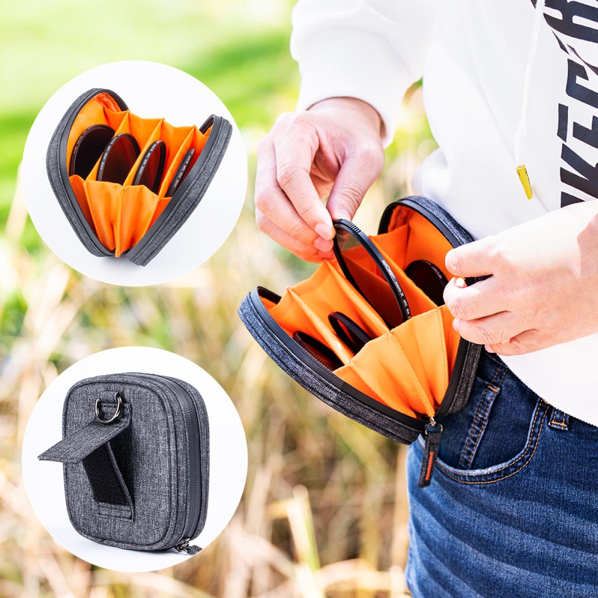 K&F Concept sada ND filtrů Nano-X MRC ND4 + ND8 + ND64 + ND1000 + pouzdro, průměr 82mm