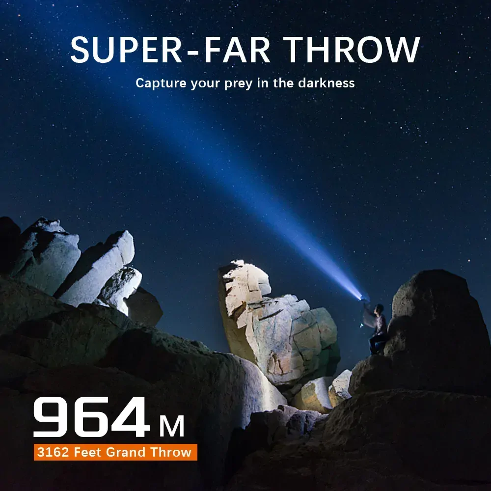 Nabíjecí taktická výkonná svítilna Sofirn SF26, 2000 lumenů, s akumulátorem