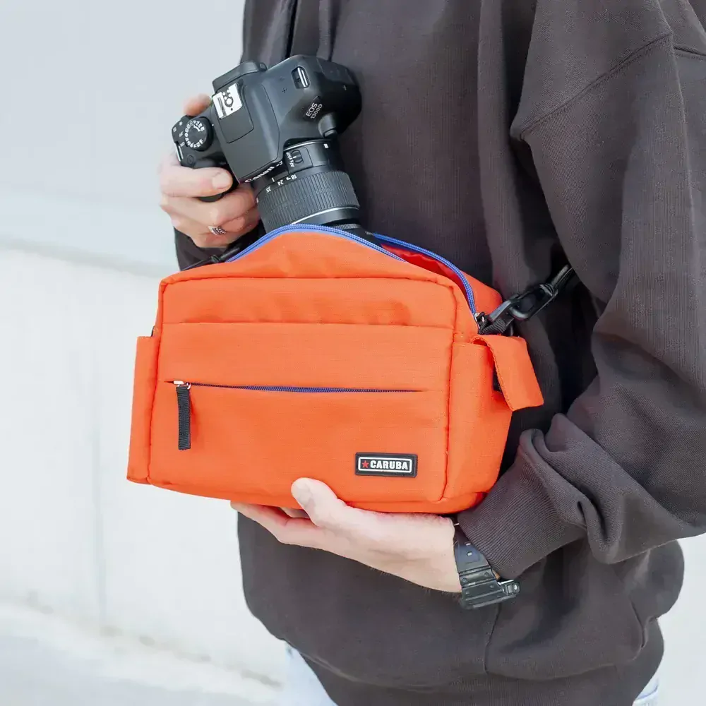 Fotobrašna Caruba Compex 100 modrá