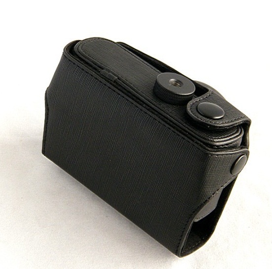 Kožené pouzdro pro Nikon J1 s objektivem 10 mm černé