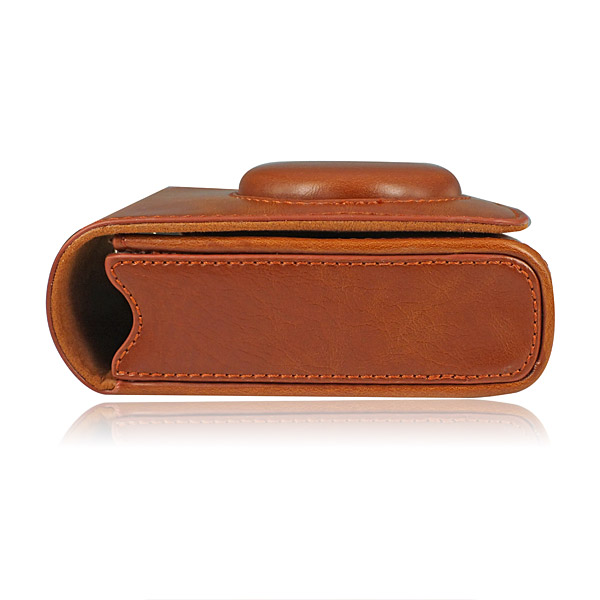 Kožené pouzdro pro FujiFilm Fine Pix XF1 hnědé