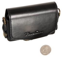 Kožené pouzdro pro Canon SX210 černé